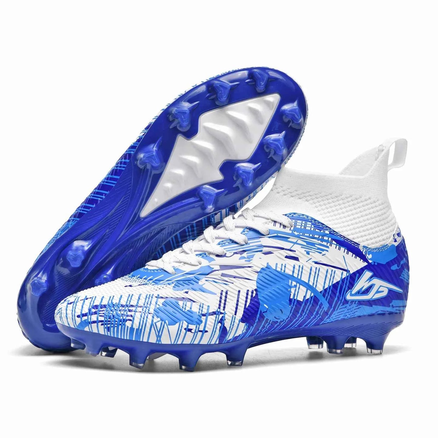 Men's Soccer Shoes TF/FG Football Boots Long Spikes Turf Cleats