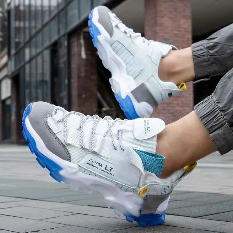 Men's Breathable Casual Sneakers - Lightweight Running Shoes