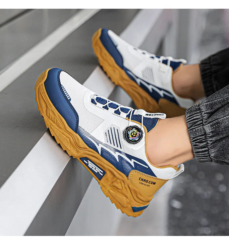 Men's Platform Running Sneakers - Breathable Sports Shoes