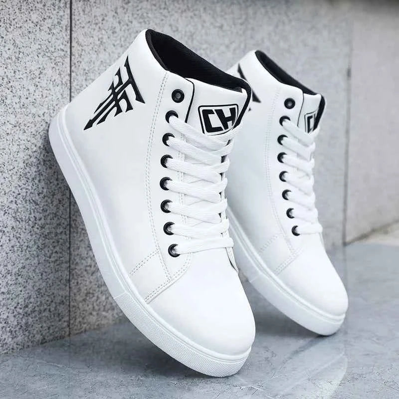 Men's High-Top Sports Sneakers - Casual Skate Shoes