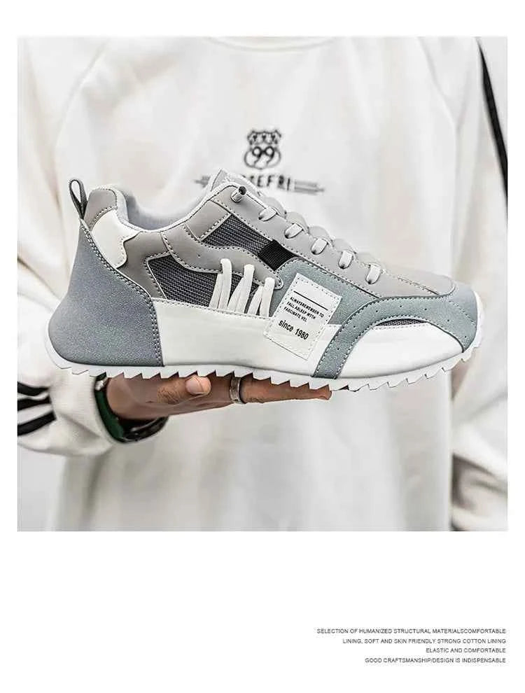 Men's Athletic Sneakers - Breathable Running & Basketball Shoes