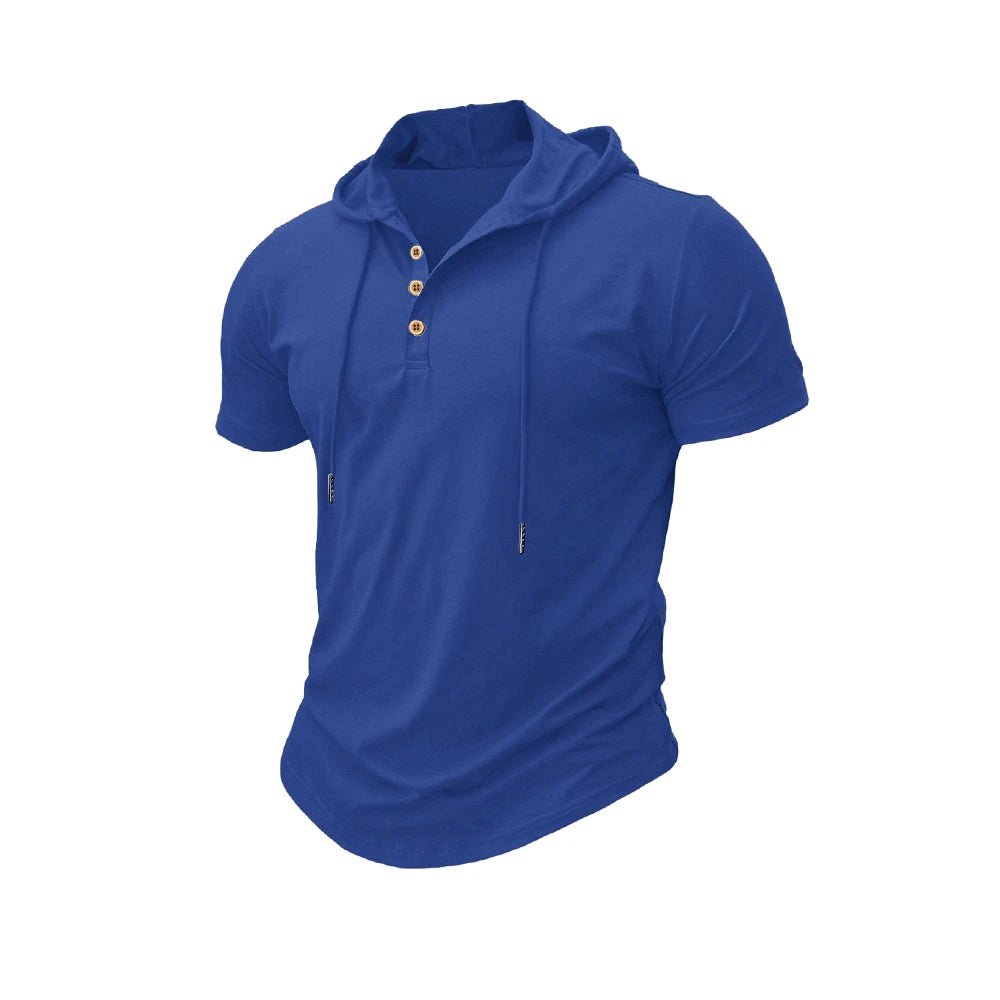 Men's Hooded Fitness T-Shirt - Breathable Athletic Tee - SlayGood