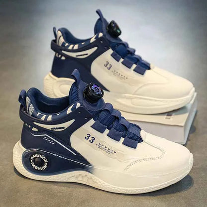 Men's Rotating Buckle Sneakers Non-Slip Outdoor Sports Shoes