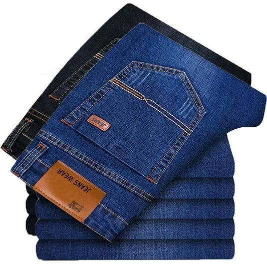 Men's Slim Straight Jeans - Casual Ankle Length Denim - SlayGood