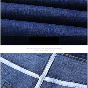 Men's Stretch Straight Jeans - Slim Fit Business Denim - SlayGood