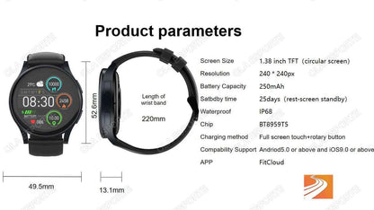 Women's Smart Watch GPS Bluetooth Call Voice Assistant Health Monitor