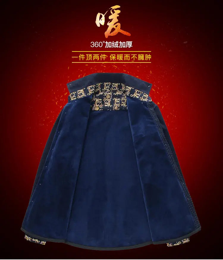 Men's Thick Casual Print Shirt - Long Sleeve Streetwear - SlayGood