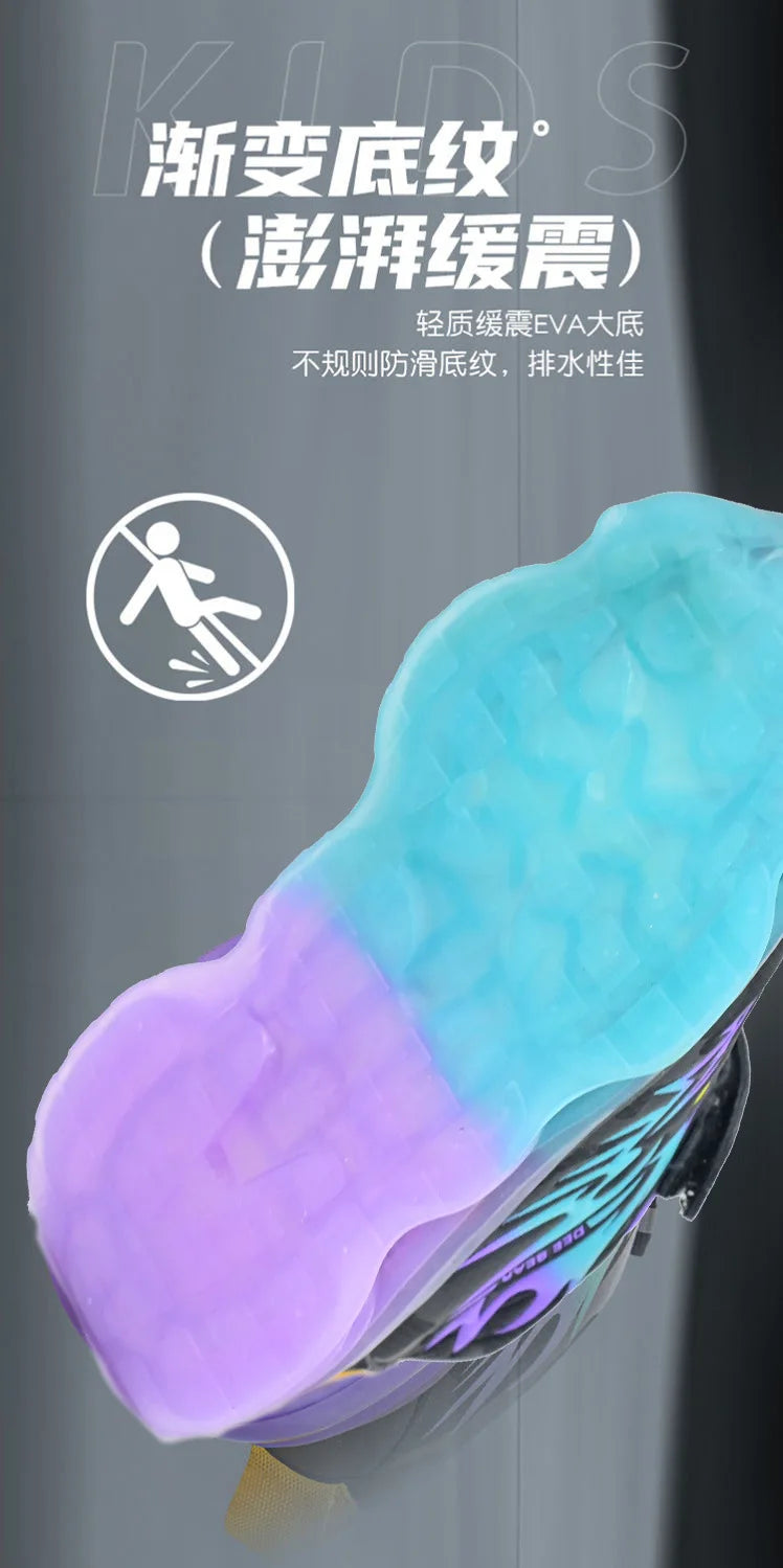 Kids LED Light Sneakers Anti-Slip Basketball Shoes Boys Girls