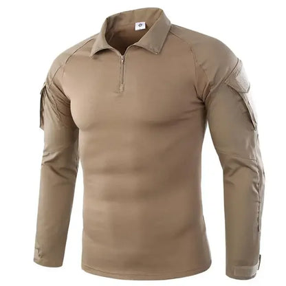 Men's Tactical Long Sleeve Shirt - Military Outdoor Tee - SlayGood