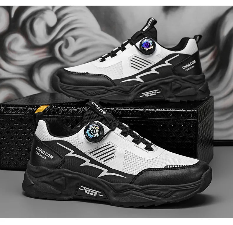 Men's Platform Running Sneakers - Breathable Sports Shoes