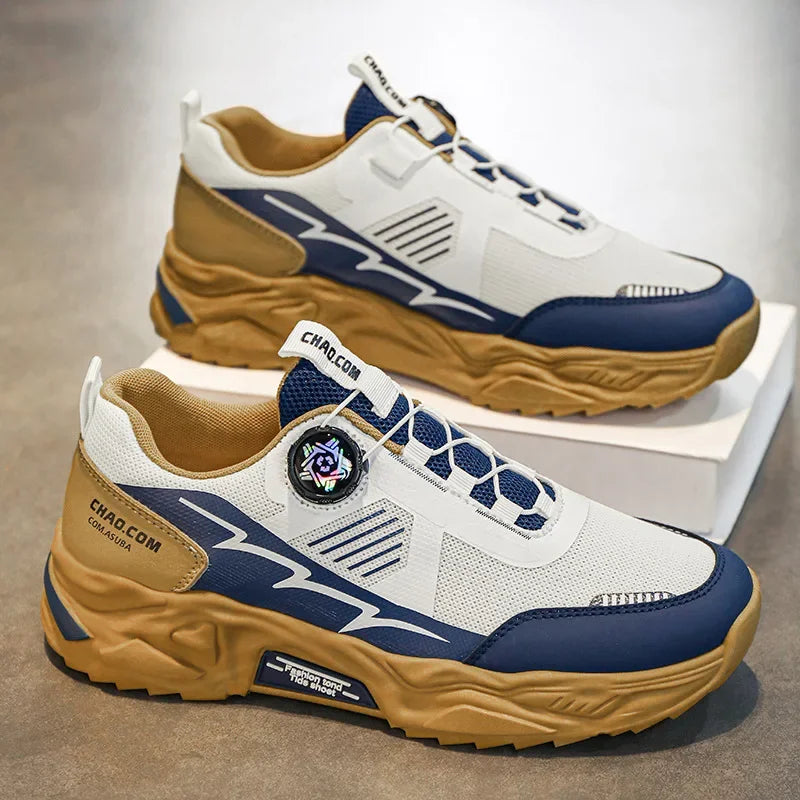 Men's Platform Running Sneakers - Breathable Sports Shoes