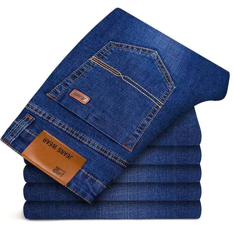 Men's Slim Fit Jeans - Stretch Business Casual Denim - SlayGood
