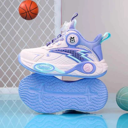 BOELOKTH Boys Basketball Shoes High-Top Anti-Slip Sports Sneakers