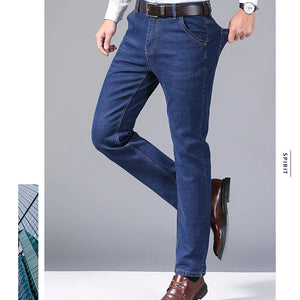Men's Business Casual Jeans - Classic Slim Fit Denim - SlayGood