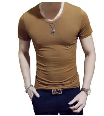 Men's V-Neck Fitness T-Shirt - Oversized Casual Tee - SlayGood