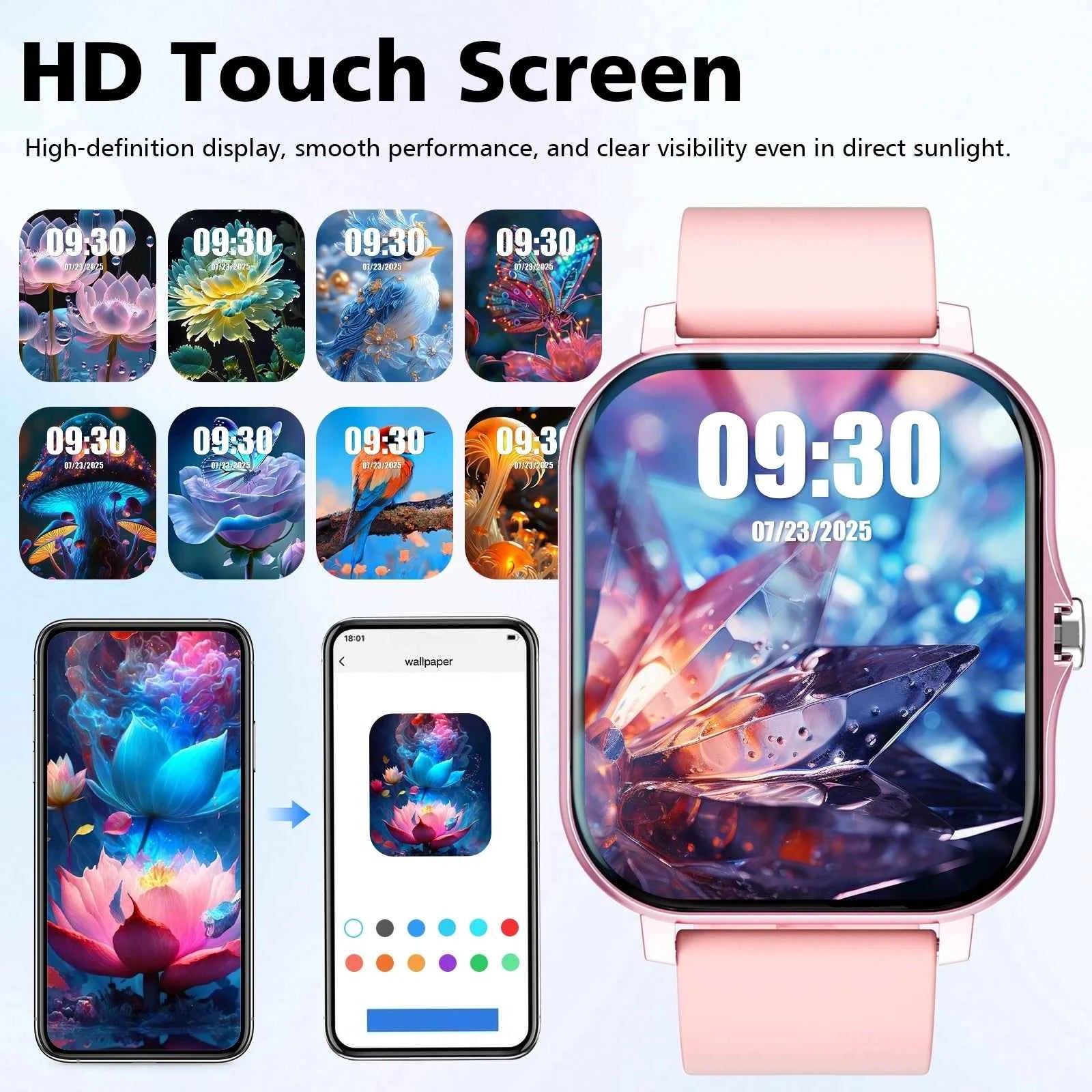 Smart Watch 1.83" Bluetooth Call Fitness