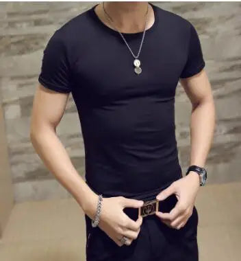 Men's V-Neck Fitness T-Shirt - Oversized Casual Tee - SlayGood