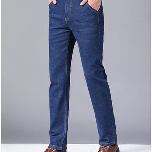 Men's Business Casual Jeans - Classic Slim Fit Denim - SlayGood