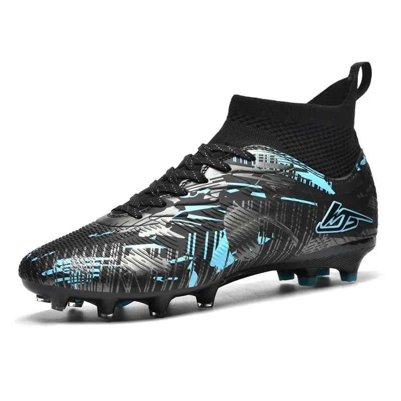 Men's Soccer Shoes TF/FG Football Boots Long Spikes Turf Cleats