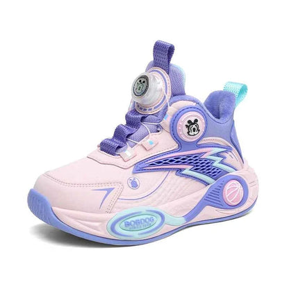 BOELOKTH Boys Basketball Shoes High-Top Anti-Slip Sports Sneakers