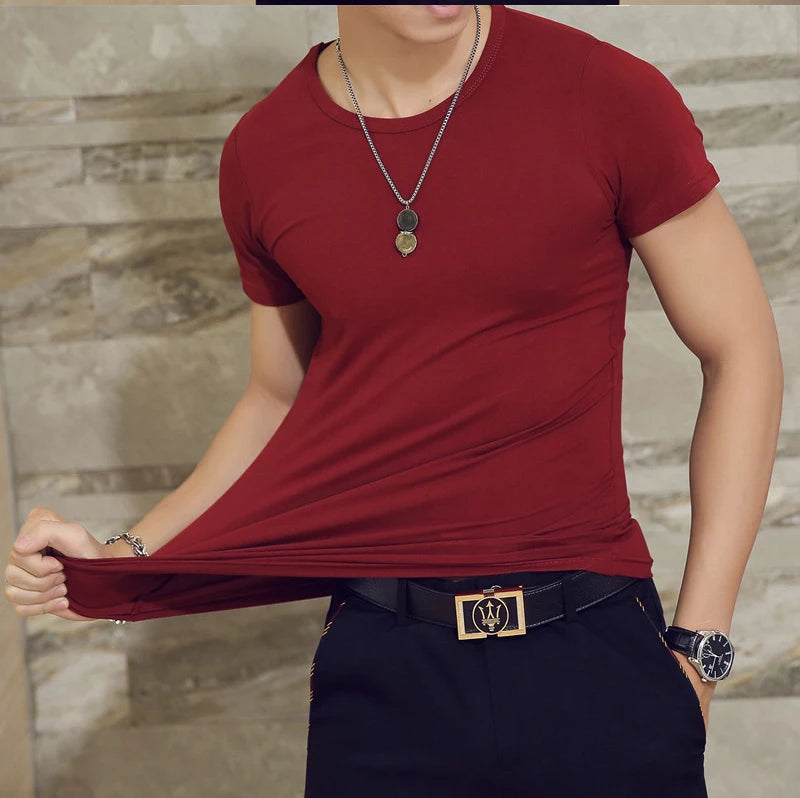 Men's V-Neck Fitness T-Shirt - Oversized Casual Tee - SlayGood