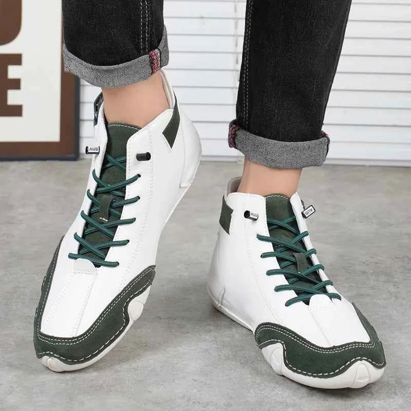 Stuccco Women's Leather Loafers Comfortable Flat Casual Driving Shoes