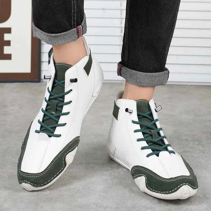 Stuccco Women's Leather Loafers Comfortable Flat Casual Driving Shoes