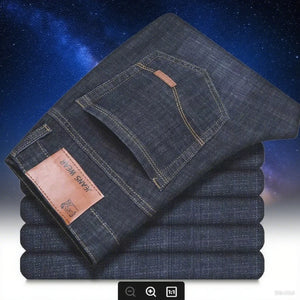 Men's Loose Fit Jeans - Casual Stretch Denim - SlayGood