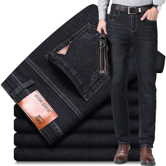 Men's Straight Leg Jeans - Soft Business Casual Denim - SlayGood