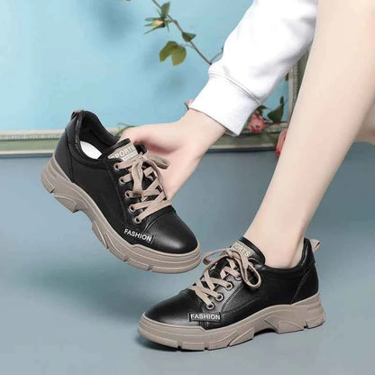 Women's Platform Sneakers - Thick Sole Non-Slip Shoes