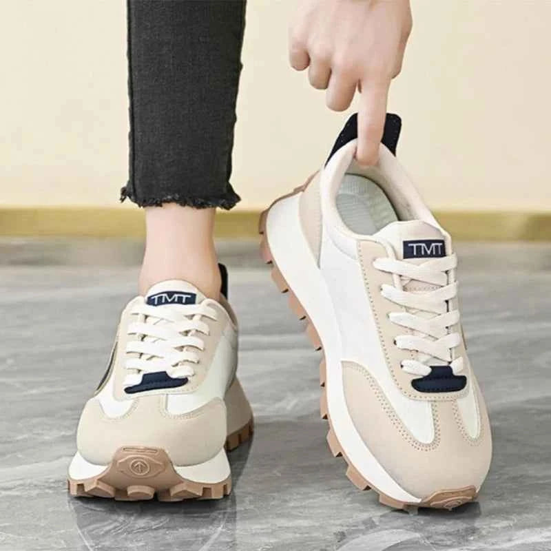 Women's Casual Flat Sneakers - Lightweight Breathable Shoes