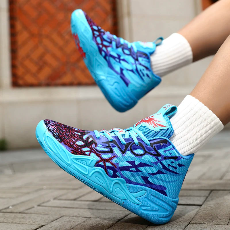 COZOK Men's Basketball Shoes Lightweight Shock Absorbing Court Sneakers