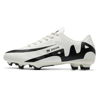 ANHUHU Men's Soccer Cleats Professional Football Boots Long Spikes