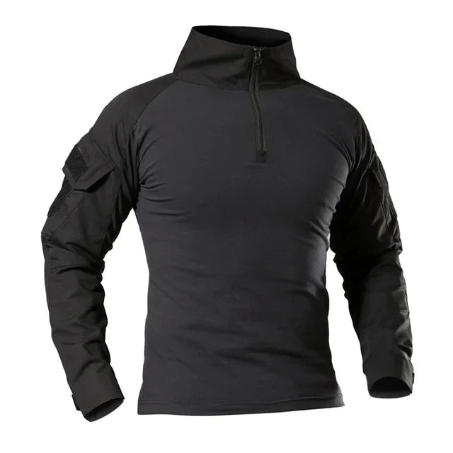 Men's Tactical Long Sleeve Shirt - Military Outdoor Tee - SlayGood