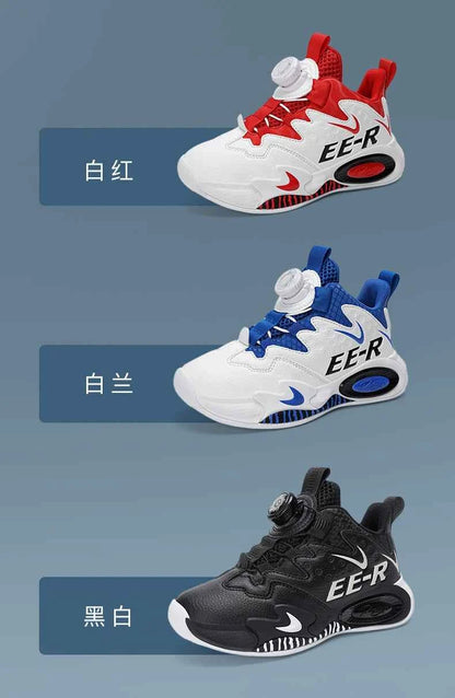 Kids High-Top Basketball Sneakers - Boys Sports Shoes