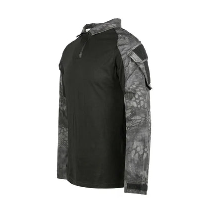 Men's Tactical Long Sleeve Shirt - Military Outdoor Tee - SlayGood