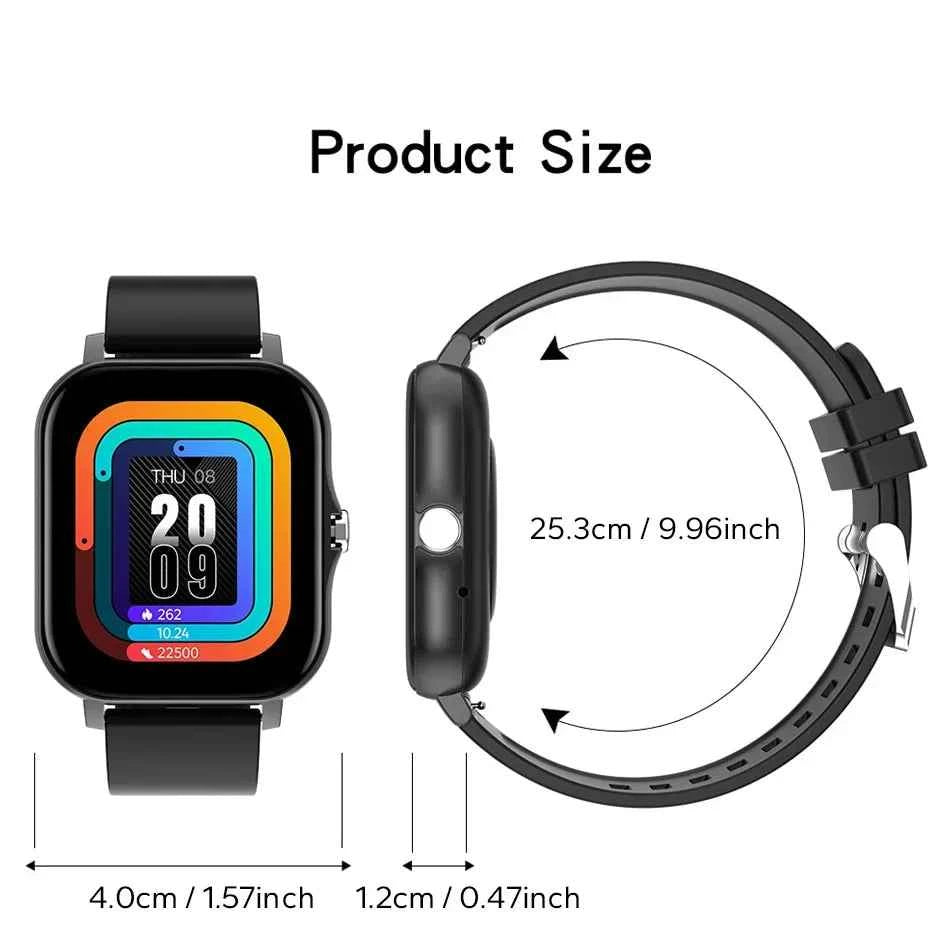 Android Smart Watch 1.44" Bluetooth Call Magnetic Charging