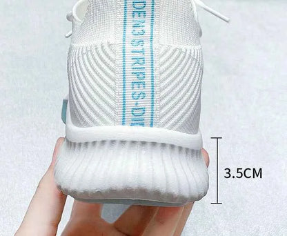 Okkdey Women's Casual Sneakers Comfortable Stretch Fabric Tennis Shoes