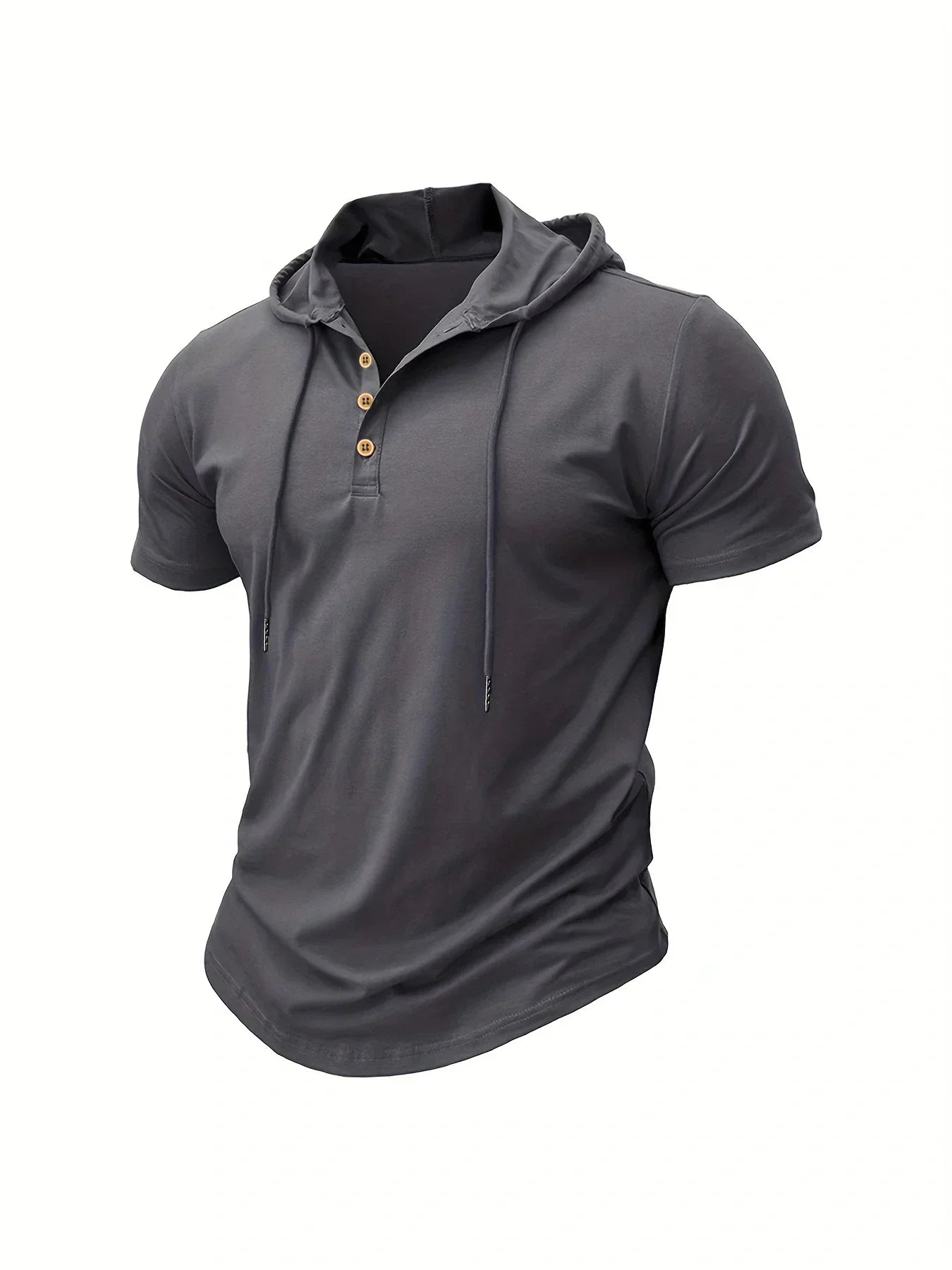 Men's Hooded Fitness T-Shirt - Breathable Athletic Tee - SlayGood