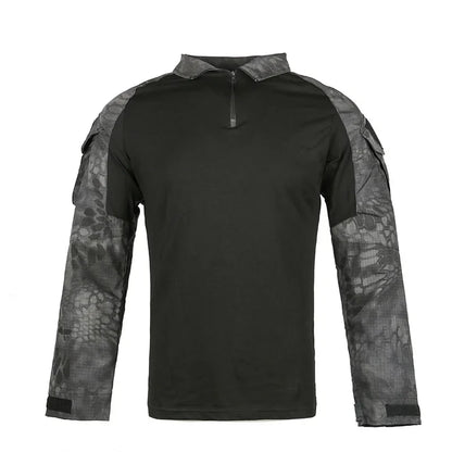 Men's Tactical Long Sleeve Shirt - Military Outdoor Tee - SlayGood