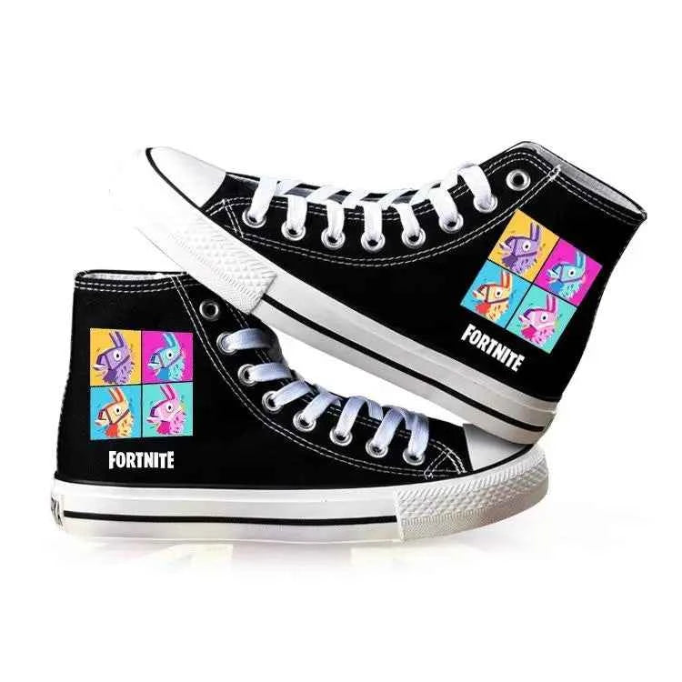 Fortnite High-Top Canvas Sneakers - Gaming Shoes