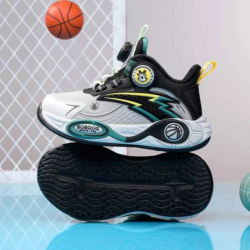 BOELOKTH Boys Basketball Shoes High-Top Anti-Slip Sports Sneakers