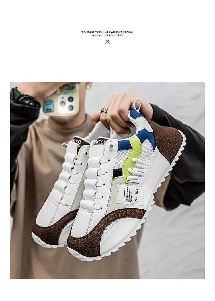 Men's Athletic Sneakers - Breathable Running & Basketball Shoes