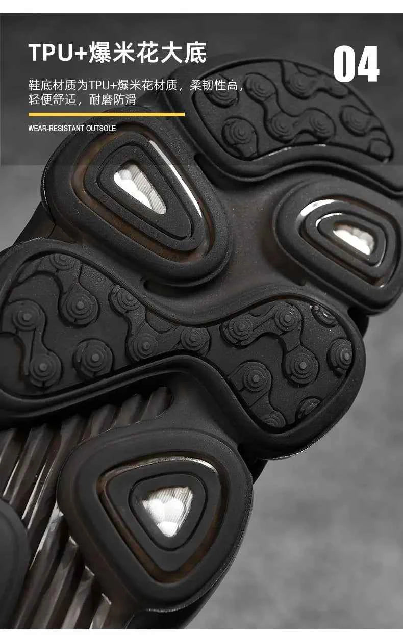 DZAG Men's High-Top Basketball Sneakers Shock Absorbing Casual Shoes