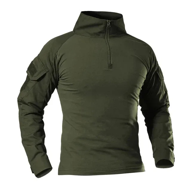 Men's Tactical Long Sleeve Shirt - Military Outdoor Tee - SlayGood