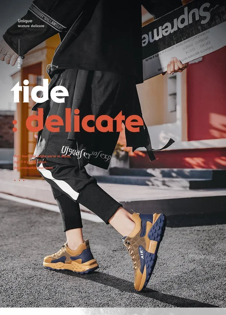 Men's Platform Running Sneakers - Chunky Casual Shoes