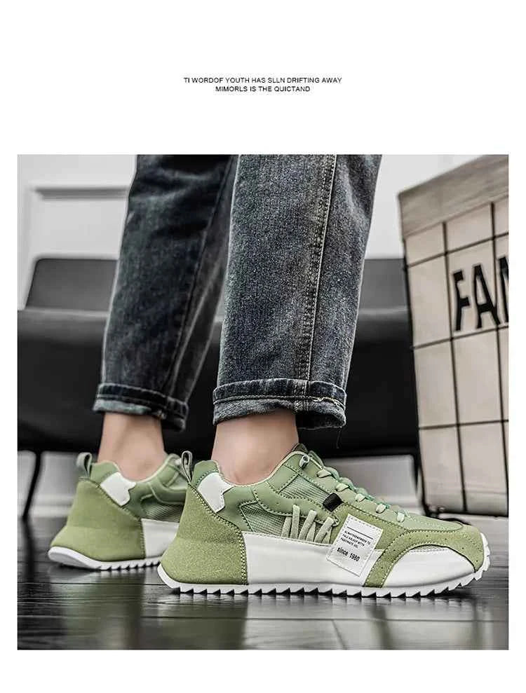 Men's Athletic Sneakers - Breathable Running & Basketball Shoes