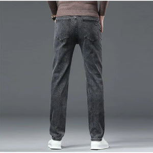 Men's Slim Fit Dress Jeans - Smart Casual Black Denim - SlayGood