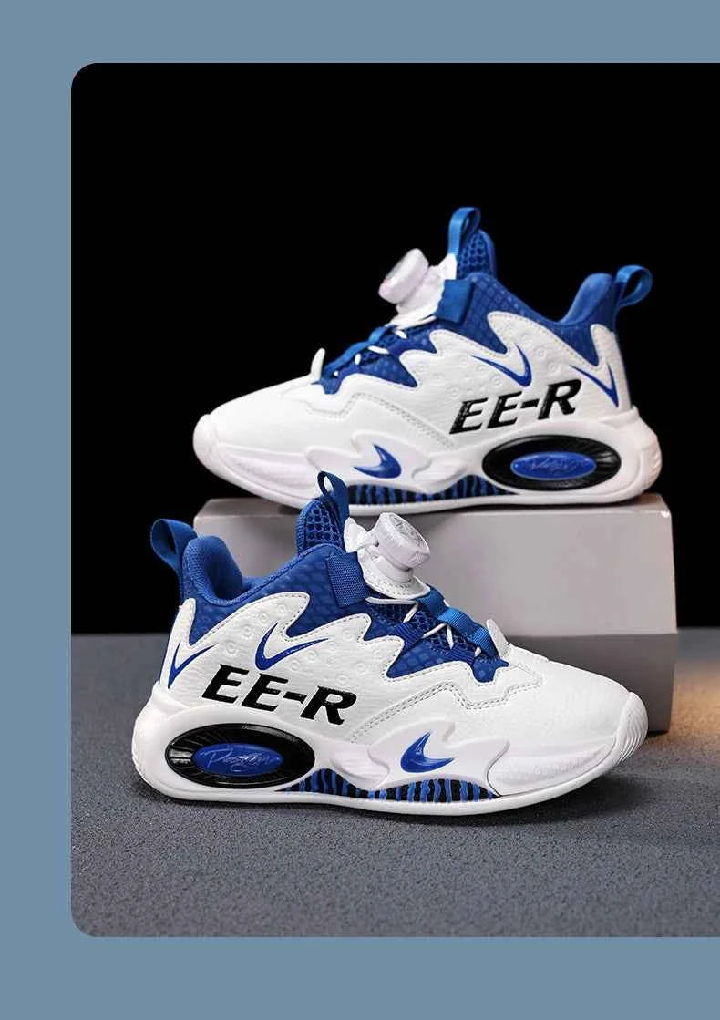 Kids High-Top Basketball Sneakers - Boys Sports Shoes