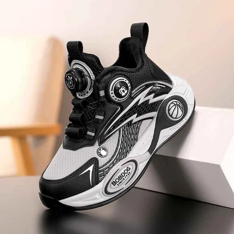 BOELOKTH Boys Basketball Shoes High-Top Anti-Slip Sports Sneakers